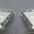 2.05 CARAT D SI2 Triangle Shaped Pair of Rare Colorless diamond cut in Belgium