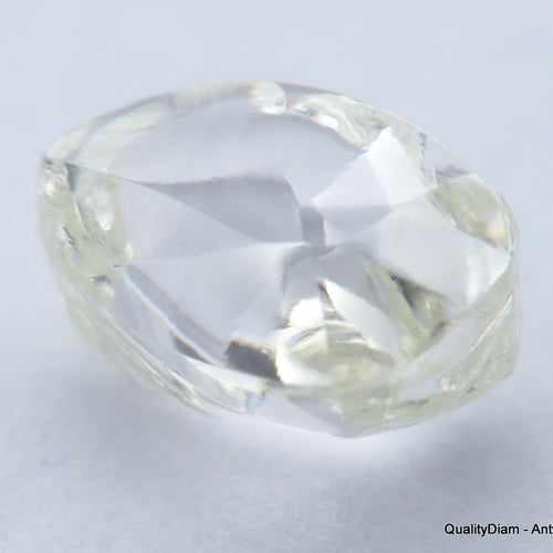 F Flawless, clean white gem diamond out from a diamond mine. Natural diamond. 0.85 carat