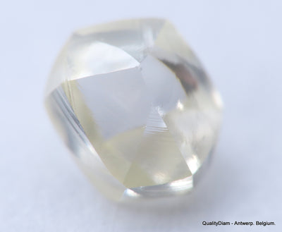 Clean White Rough Diamond High Value High Quality F Flawless Diamond 0.44 carat