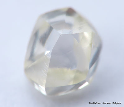 Clean White Rough Diamond High Value High Quality F Flawless Diamond 0.44 carat