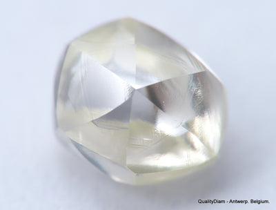 Clean White Rough Diamond High Value High Quality F Flawless Diamond 0.44 carat