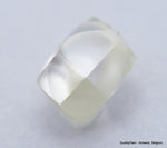 F Flawless, clean white gem diamond out from a diamond mine. Natural diamond.