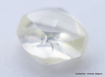 G VVS1 natural diamond ideal for uncut diamond jewelry. Out from a diamond mine. 0.83 carat