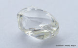 F Flawless, clean white gem diamond out from a diamond mine. Natural diamond. 0.85 carat